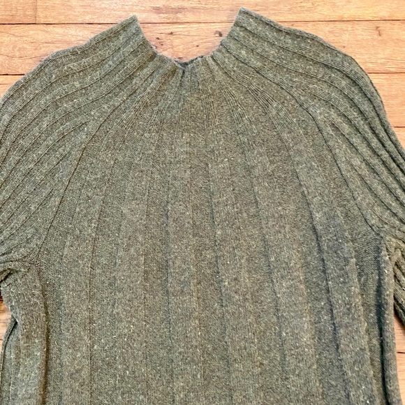 ANTHROPOLOGIE Arsenau Sweater Dress Olive - Picture 6 of 9